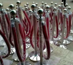 Metal Barrier For Queue Control.