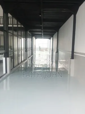Glossy Gray Epoxy Flooring