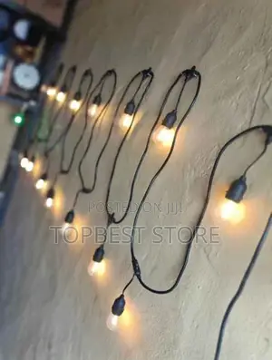 Modern String Lampholder 10meter 20lamholder Complete With Bulb
