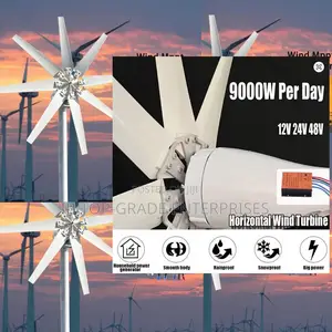 Get 9000w Per Day 48v Wind Turbine for Clean Silent Energy Investment