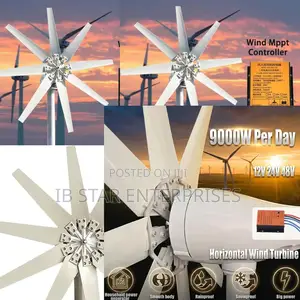 Own Your Utility Bill: Get 48v 9000w Per Day Horizontal Wind Turbine