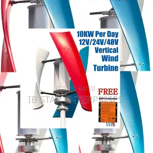 Get Clean, Silent, Consistent 10,000w Per Day Wind Turbine 48v Power