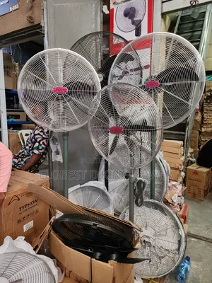 18inches Ox Industrial Standing Fan With Copper Coil Silver Color