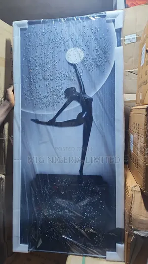 Luxury Yoga Dancing Woman Richribon Decorative Wall Frame Decor 60x130
