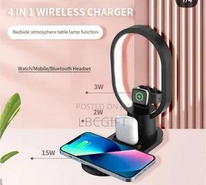 Multipurpose Wireless Charger With Lamp (Wholesales Only)