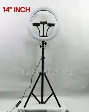 14 Inches Ringlights +3 Phone Holder 210cm Strong Tripod Stand