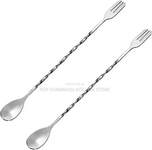 Stainless Steel Double Head Long Bar Spoon