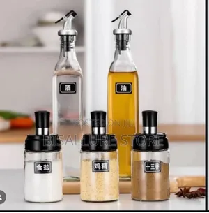 Oil Bottle And Spice Container