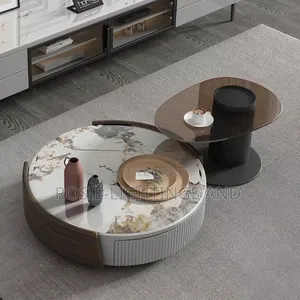 Enmoon Light Luxury Coffe Table( Stone Marble Top)