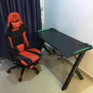 Computer Desk Chair and Table