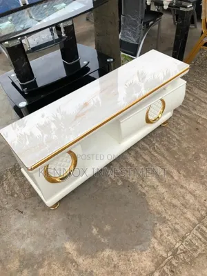White Imported Television Stand