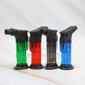 Mini Refillable Windproof Torch Lighter for Candle, Fireplace, Grill