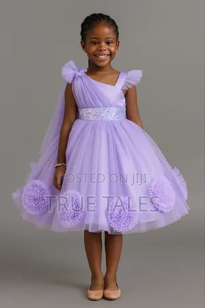 Girls Cinderella Cold Shoulder Ballgown Dress Ages 1 To 8 Years