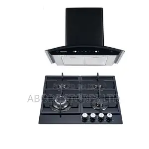 Smoke Extractor Kitchen Hood - 60cm + 4 Burner Gas Hob