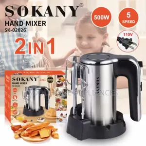Sokany Electric 2 in 1 Hand Mixer and Blender