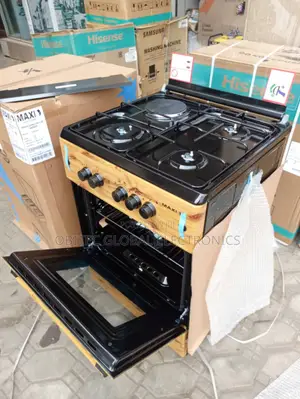Maxi 3+1 Standing Gas Cooker Wooden