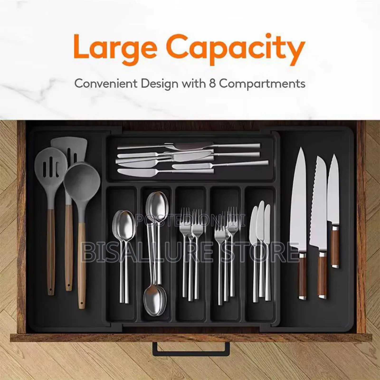 Adjustable Cutlery And Spoon Rack