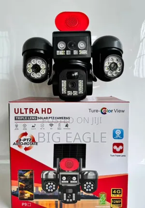 CCTV Solar Powered Dual Lens PTZ CCTV Camera