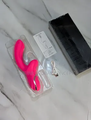 C Curved Dual Sucking/Knocking Stimulator Vibrator for Women