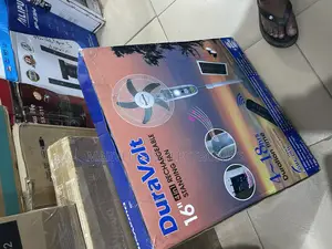 Brand New Super Cooling Duravolt 16inch Rechargeable Solar Panel Fan