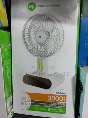 Dp Mini Rechargeable Fan With Led Light