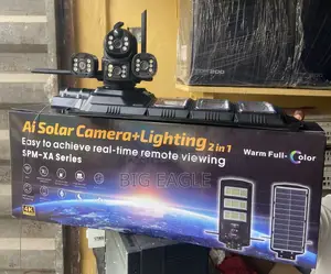 V380 Triple View CCTV Camera + Solar Street Light , PTZ