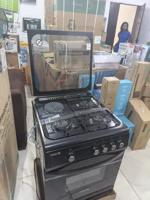 Scanfrost 60x60 4-Burner Gas Cooker + Gas Oven – Factory Sealed