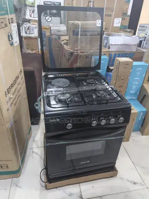 New Scanfrost Gas Cooker 60x60 With Rotisserie Oven Lamp