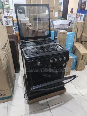 Scanfrost 4 Gas Burner Cooker 60x60 + Full Gas Oven – New