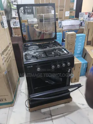 Latest Scanfrost 60x60 Gas Cooker With Double Glass Door