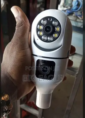 Light Bulb Wireless Wi-Fi Indoor Camera- Dual Lens V380