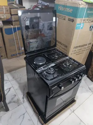 Scanfrost 60x60 Gas Cooker With Turnspit Rotisserie – New