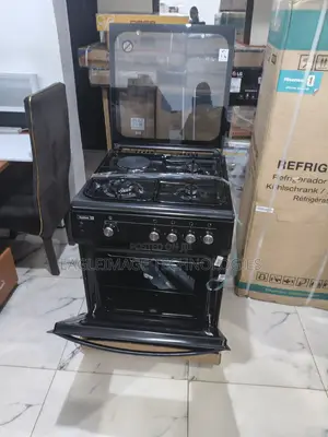 Scanfrost 60x60 4 Gas Burner Cooker + Rotisserie – New