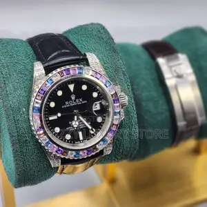 Rolex Quality Luxury Men Iced Face Automatic Engine Wristwatch.