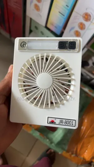 Jr-8001 Rechargeable Mini Fan With Led Light.