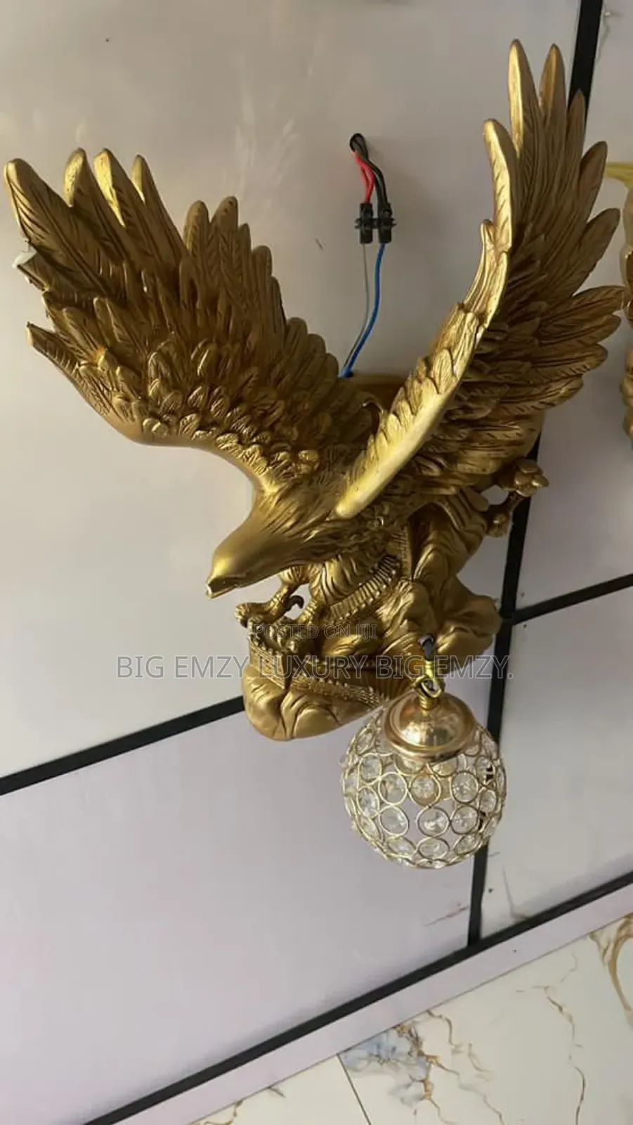 Modern Eagle Wall Lamp or Eagle Wall Sconce.