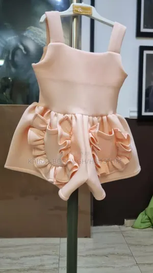 Peach Play Suit With Two Pockets