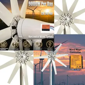Non-Stop 9000w Per Day 48v Wind Power to Increase Your Property Value