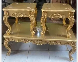 Quality Royal Center Table and 2 Side Stools