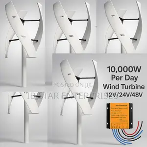 No Noise 10,000w Per Day Vertical 48v Wind Turbine for Reliable Energy