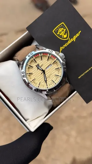 New Poedagar Brown Leather Watch