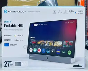 Powerology Portable FHD Smart Tv With Active-Matrix LCD Display
