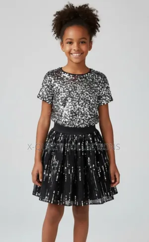 Girls’ Sequin Party Top and Skirt (7-8y)