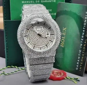 Premium Fully Boxed Iced Luxury Rolex Wristwatch