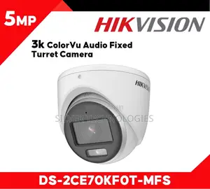 Hikvision 5mp Audio Dome Camera – Ds-2ce70kf0t-PFS (2.8mm)