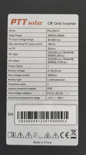 PTT 3.6kva 24v Hybrid Inverter