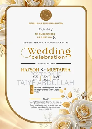 Wedding Invitation Card Design and Print