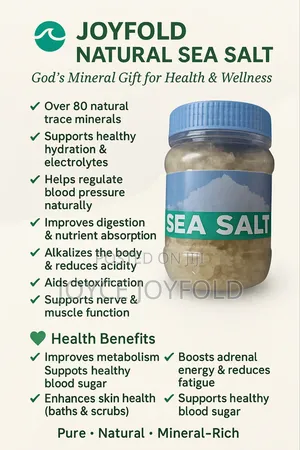 Natural Sea Salt - Bp, Skin Hydration ,