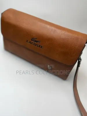 Original Lacoste Brown Leather Bags