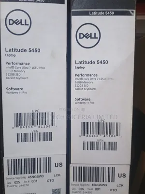 New Laptop Dell Latitude 5450 16GB Intel Core Ultra 7 SSD 512GB